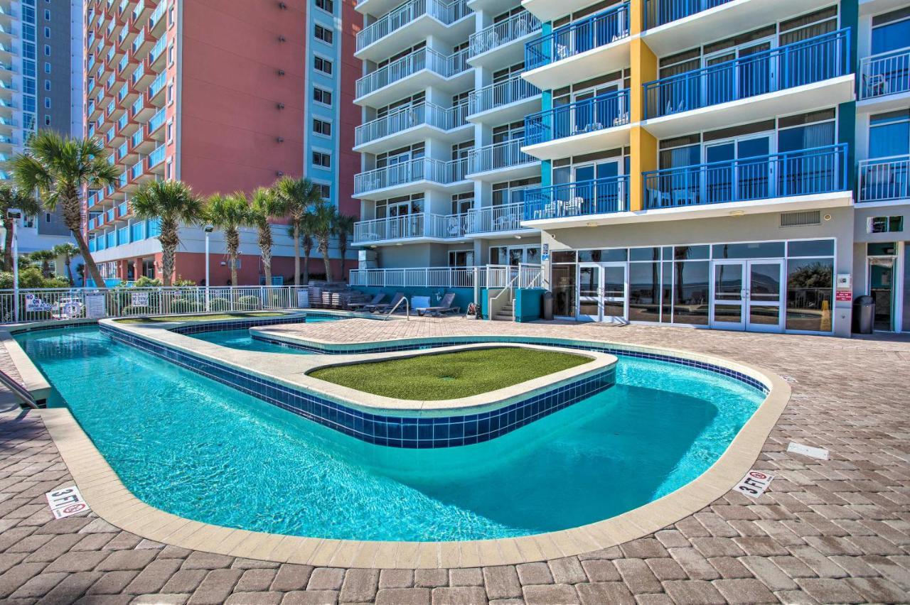 Oceanfront Condo With Huge Balcony Walk To Skywheel Myrtle Beach Exterior foto