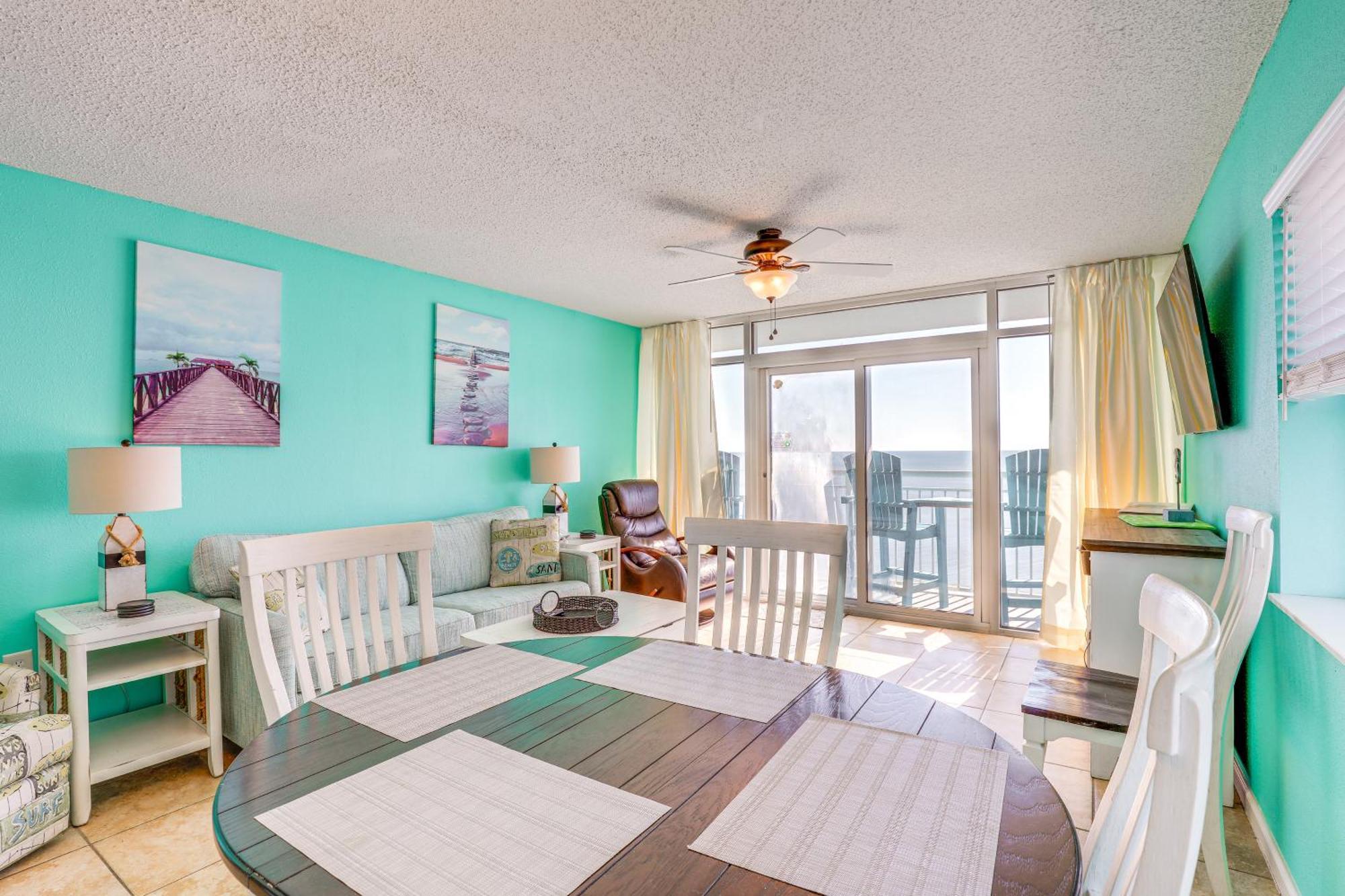 Oceanfront Condo With Huge Balcony Walk To Skywheel Myrtle Beach Exterior foto